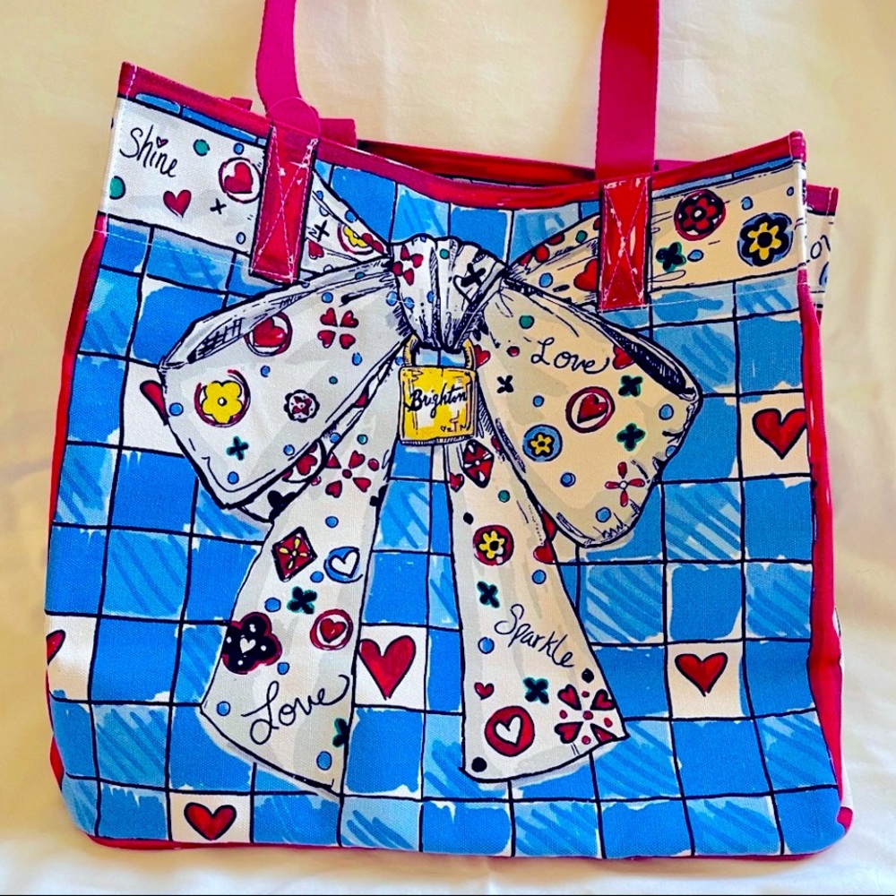 BRIGHTON Love Sparkle Canvas Tote